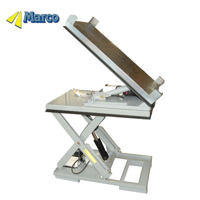Marco Taille personnalisée 40 degrés inclinaison palettes hydraulique ciseaux élévateur table de stockage grue